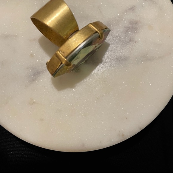 Alex and Ani Emerald Cocktail Ring - Picture 3 of 6